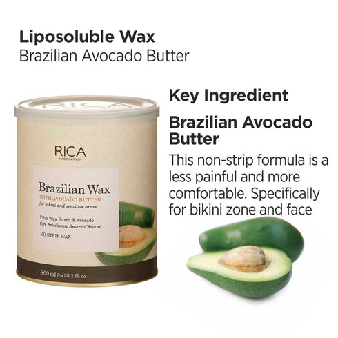 Rica Brazilian Wax with Avocado Butter 800ml
